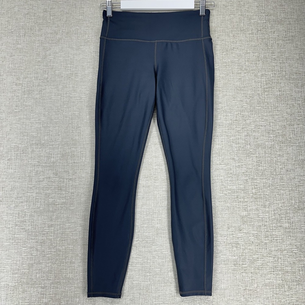 Athleta Leggings Womens Small Dark Teal High Rise Ankle Pull On Stretch Yoga